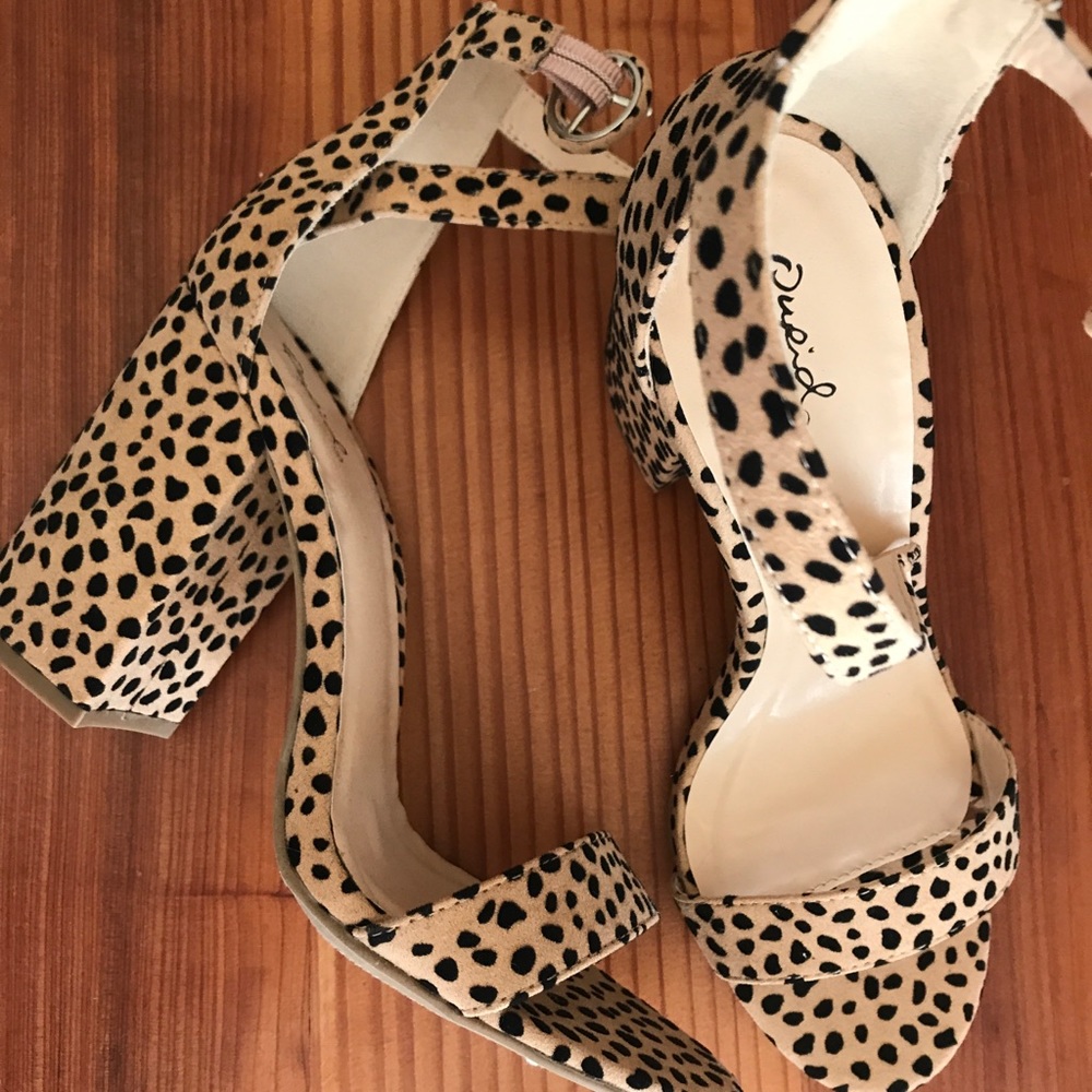 Qupid Leopard Heels